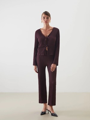 Lc Waikiki Yeni Sezon Beli Lastikli Dokulu Kadın Pantolon