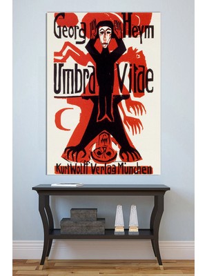 Mushen Studio Georg Heym Umbra Vitae Kanvas Tablo Ekspresyonist Poster Duvar Dekoru