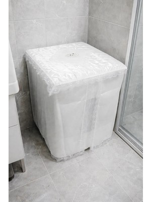 Dilex Beyaz  Çamaşır Makinesi Örtüsü