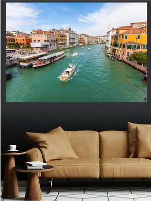 Mushen Studio Venedik Büyük Kanal Manzarası Kanvas Tablo