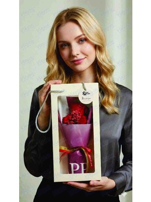 Vizyon Çiçek Çantalı Kokulu Yapay Gül Buketi