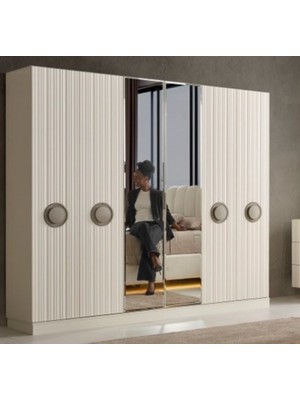 Aydınev Segovia Mdf 6 Kapılı Dolap