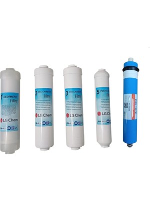 LG Kapalı Kasa Su Arıtma 5'li Filtre Seti