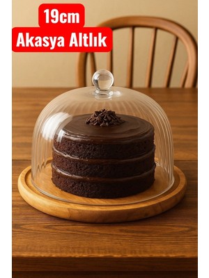 ada ahşap oyma ve çerçevecilik Kek Fanusu-Pasta Sunum Fanus