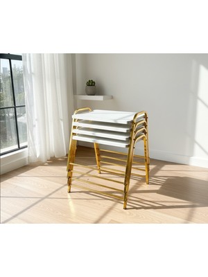 Sofex 4'lü Tepsi Model Modern Sehpa