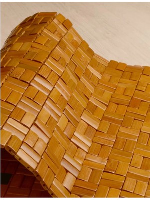 ada ahşap oyma ve çerçevecilik Kahverengi Bambu Paspas 50X80CM, Şık ve Doğal Ev Dekoru Seçeneği