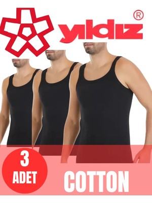 Yıldız 3 Lü Erkek Kaşkorse Ince Askılı Atlet