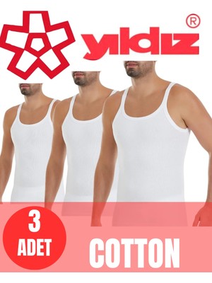 Yıldız 3 Lü Erkek Kaşkorse Ince Askılı Atlet