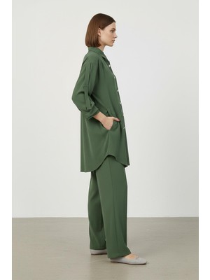 Puane Kadın Düşük Omuz Gömlekli Takım 14413TKS