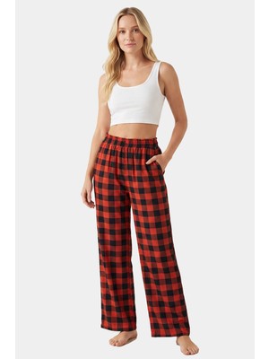 Türen Kadın Dokuma Tek Alt Pantolon 3616/TURUNCU 1