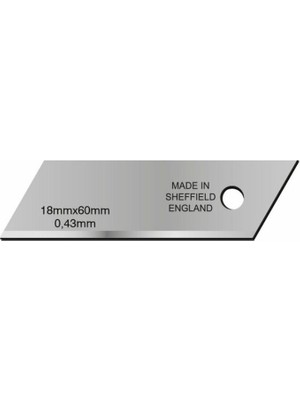 Jewel Maket Bıçağı Yedek Ağzı, 18X600MM, 0.43 Mm,kısa, KNI111