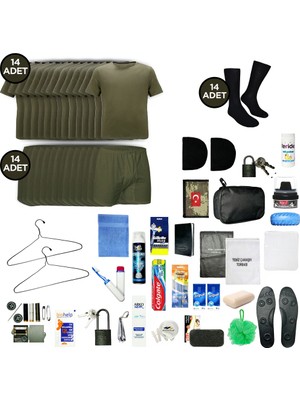 Askerimalzeme.com  14'lü Yazlık Tavsiye Jandarma Bedelli Asker Seti