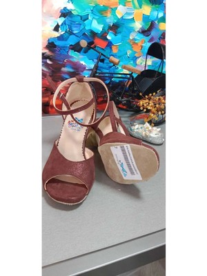 Bitangosu "gül Karanlığı" 8,5 CM(13PONT) Kapalı Topuk Kadın Tango Dans ve Salon Ayakkabısı