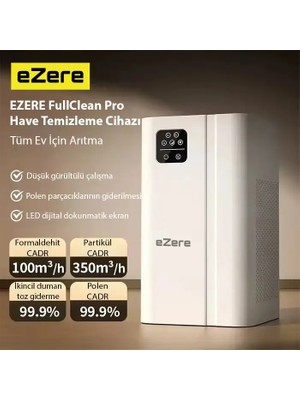 OEMTR Ezere Fullclean Pro Have Temizleme Cihazı 350 Cadr LED Ekran Iyon ve Sessiz Çalışma ile Toz Duman Poleni %99.9 Filtreler. Temiz HAVA-1852