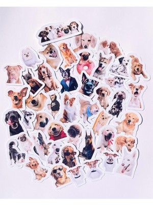 Sevimli Köpekler Sticker Set Bullet Journal Ajanda Laptop Telefon Tablet Etiket Çıkartma