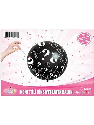 Doğaberen Cinsiyet Belirleme Balonu 45CM 18INÇ Kız Bebek
