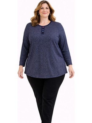 Mutlu City Büyük Beden Anne Penye Bluz 405