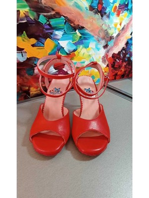 Bitangosu "tango Ateşi" Tango, Dans ve Salon Ayakkabısı 8,5 cm 13 Pont Kelebek Model