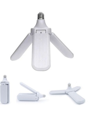 3 Kollu Pervane Modeli Beyaz LED Lamba Ampul 24W - E27 (5477) NFSM-RSGO3456