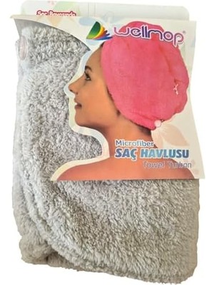 Nacario Saç Havlusu Gri