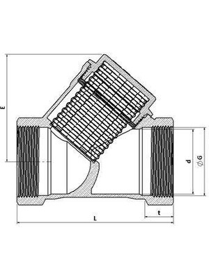 Mestore 3/4 Filtre Pislik Tutucu Pirinç - 9996669919030