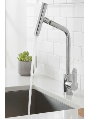 Banyonatural Birinci Kalite Paslanmaz Pirinç Dant Oynar Perlatörlü Eviye Mutfak Bataryası