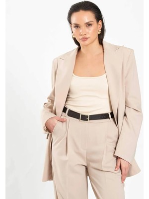 Lefon Kadın Kruvaze Kapama Ceket 131043