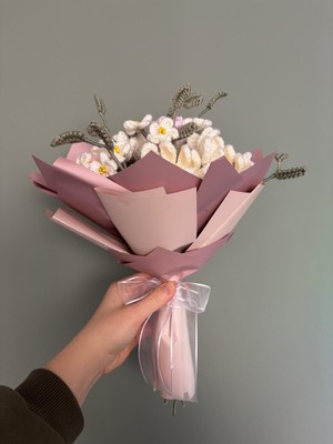 Lavinia Center El Örgüsü Solmayan Papatya Buketi