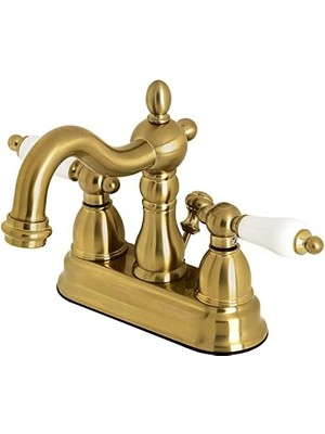 Nacario KB1607PL 10 cm Orta Set Banyo Bataryası Plastik Açılır, Fırçalanmış Pirinç