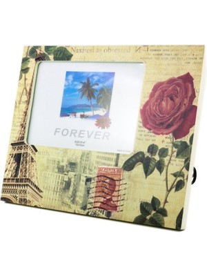 İlk El Grup Ieg™ Buffer® Decotown Dekoratif Desenli Çerçeve Gül Motifli Fotoğraf Çerçevesi