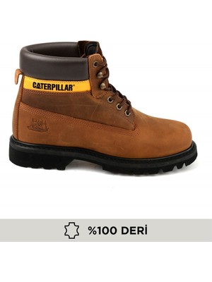 Caterpillar Colorado Copper Nubuk Erkek Bot Deri Orta Topuklu Platform Özellikli