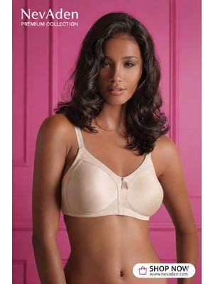Yeni İnci Yeni Inci Balensiz Rahat Sütyen - Yumuşak Doku, Estetik Görünüm Ten - 100D
