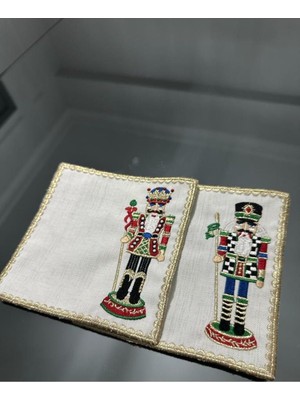 Nacario Nutcrackers Kurşun Asker Kokteyl Peçete 2 Li