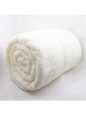 Nacario Battaniye, Beyaz Televizyon Battaniyesi, Peluş, Polar Battaniye, Çift Kişilik 220 * 230-BEYAZ (Beyaz/çift Kişilik)