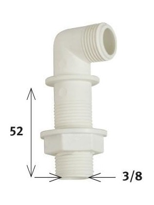 Mestore Klozet Temiz Su Giriş Dirseği 5,2 cm 3/8 - 9996670568593