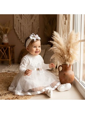 Babylia Kız Bebek Çiçek Detaylı Mevlütlük Set