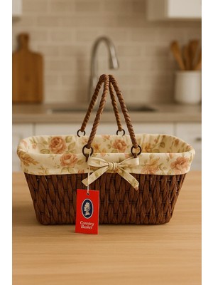 Tuğra Store Lüx Hasır Ekmek Sepeti ve Çok Amaçlı Sepet
