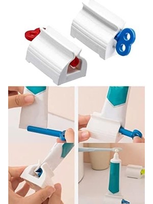 Nacario Çevirmeli Diş Macun Sıkacağı 1 Adet Diş Macunu Aleti Sıkma Aparatı 1420, Renkli, Standart