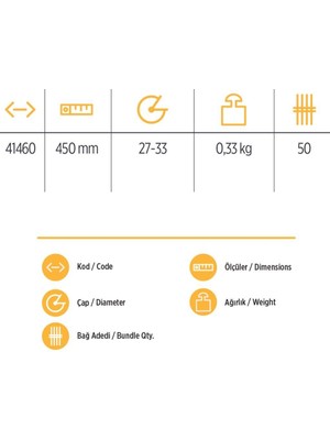 Mestore Yks 41460 Keser Sapı 45 cm - 9996669988869
