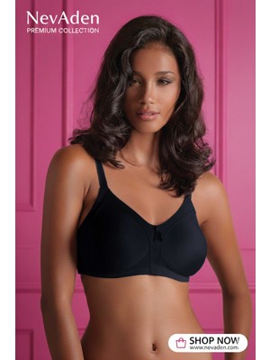 Yeni İnci Yeni Inci Balensiz Rahat Sütyen - Yumuşak Doku, Estetik Görünüm Siyah - 95C