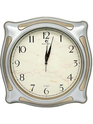 Nacario BL-1056 Serisi Klasik Kadran Sessiz Akar 30 cm Duvar Saati Gri-