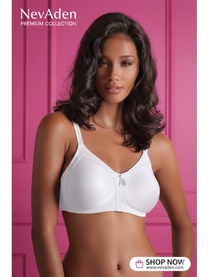 Yeni İnci Yeni Inci Balensiz Rahat Sütyen - Yumuşak Doku, Estetik Görünüm Beyaz - 85C