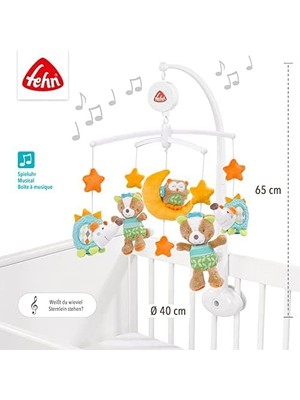 Nacario Müzik Mobil Orman - Orman Hayvanları ile Bebek Uyku Yardımı - Bebek Mobil Müzik Kutusu Melodi - 0-5 Ay Arası Bebekler Için Müzik Mobil Bebek Yatağı Oyuncak