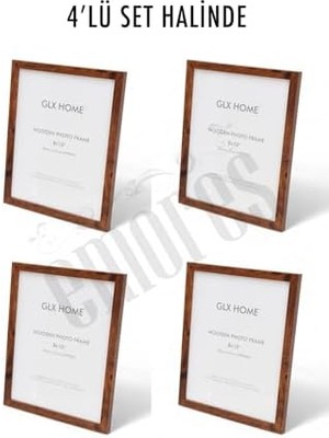 Nacario Ahşap Resim Çerçevesi 4'lü Set Halinde 20 x 25 cm Boyutunda