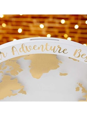 Nacario Aspen Düğün Konuk Defteri Alternatifi - Maceramız Küre Çerçeve Hatıra Başlıyor (22101NA), Siyah