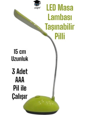 Mini Katlanabilir LED Masa Lambası Pilli