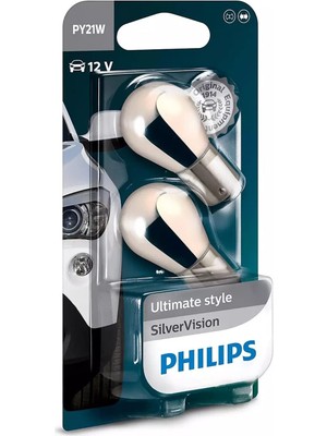 Nacario PY21W Chrome Diadem 12V 93 Turuncu Silver Vision Ampul 2 Adet