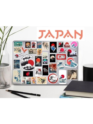 Nacario Art Katsushika Hokusai Telefon Laptop Notebook Tablet Defter Matara Stiker Etiket