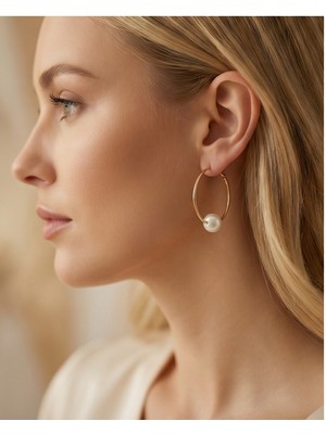 Silver Rüyalar Inci Küpe