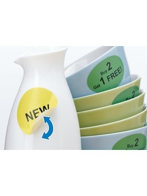 Nacario 4387 Üniversal Etiket Dın A4 Çıkarılabilir 30 Mm, 25 Yaprak, Kağıt, Mat, Yuvarlak, Çıkarılabilir ve Tekrar Yapışan Adres Çıkartması, 1.200 Yapışkan Etiket, Beyaz